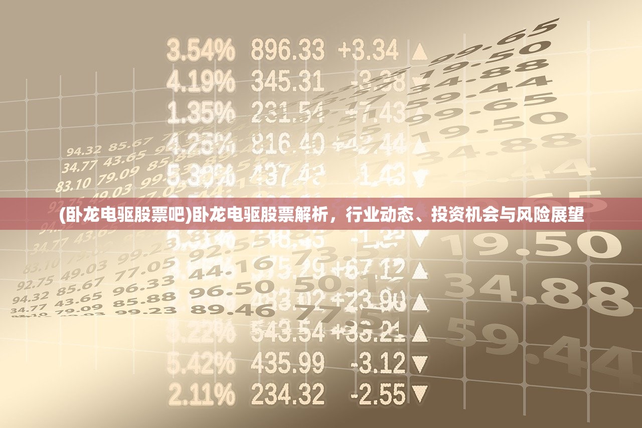 (卧龙电驱股票吧)卧龙电驱股票解析，行业动态、投资机会与风险展望